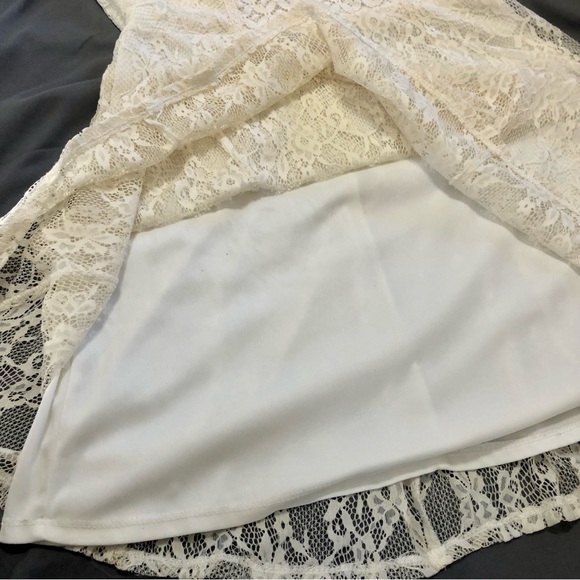Xhilaration White Lace Sweetheart Medium Dress - Picture 11 of 16